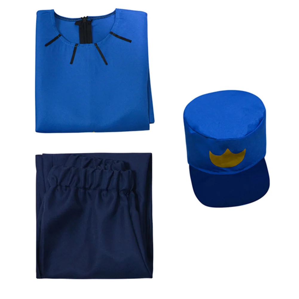 Detective Dog Cosplay Fantasy Boys Girls T-Shirt Hat Clothing Cartoon Police Officer Dog Costume Disguise Teen 4 to 14 Years