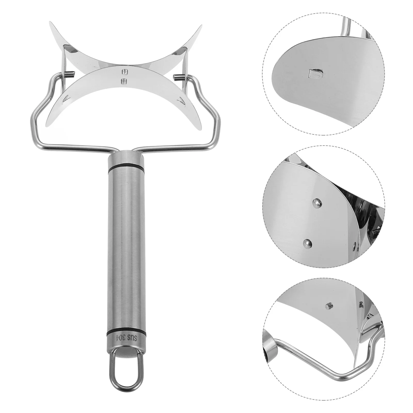 

Stainless Steel Dumpling Skin Maker Handle Manual Dough Pressing Tool Dumpling Maker for Home Kitchen Cooking