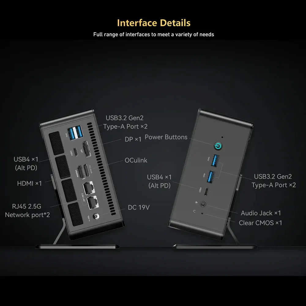 Minisforum UM780 XTX Mini PC Ryzen7 7840HS Windows 11 32G DDR5 5600MHz M.2 2280 PCIe4.0 SSD 1TB WiFi6E Computer Desktop Gamer