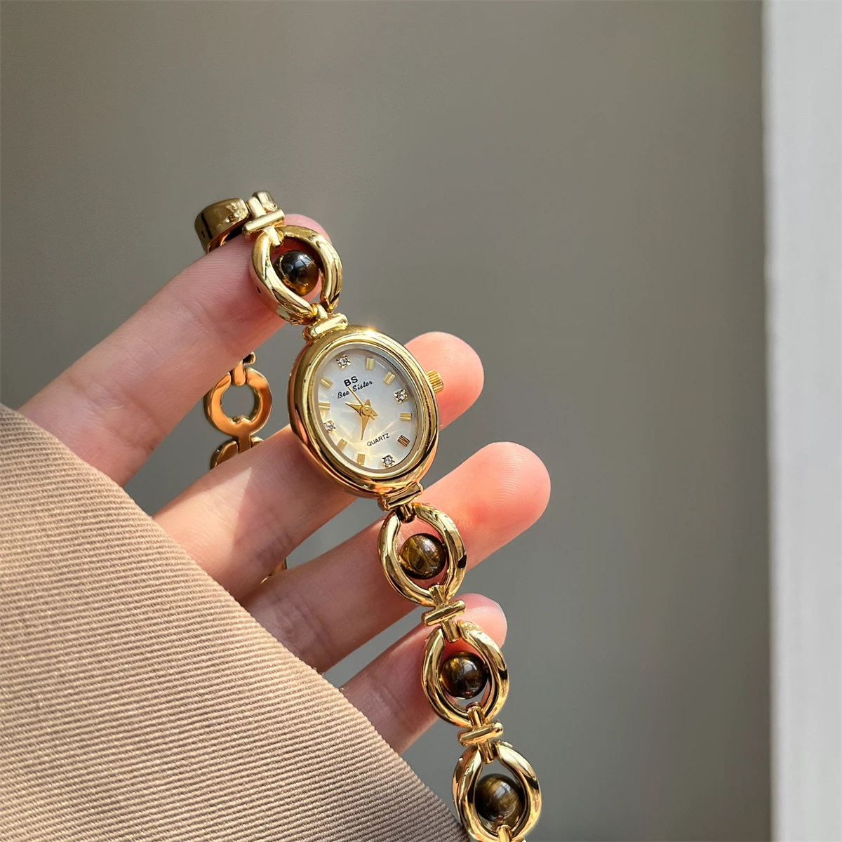 Elegant Women'S Watch, Oval Bracelet Watch, Versatile And Sophisticated Design, Exquisite Women'S Stainless Steel Wristwatch.