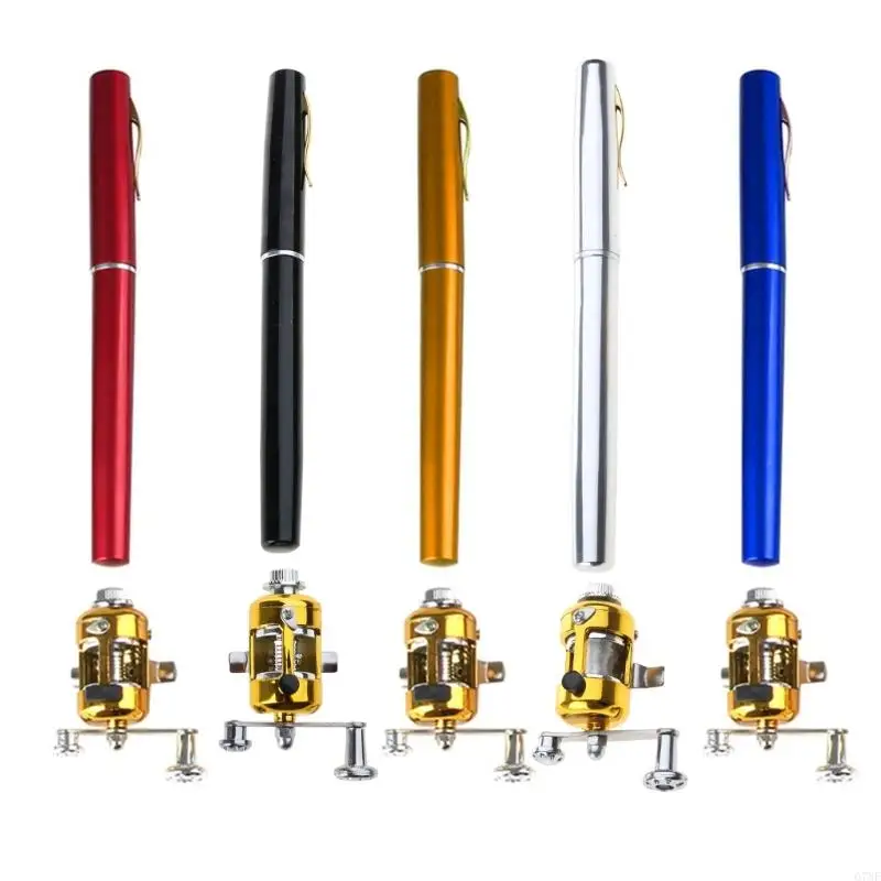

G7NF Mini Telescopic Portable Pocket Fish Pen Aluminum Alloy Fishing Rod Pole + Reel