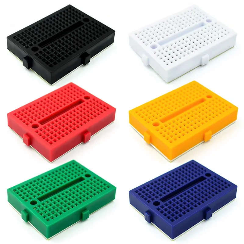 5PCS SYB-170 Miniature Breadboard Experiment Board Circuit Board Cave Board 35x47mm Colorful