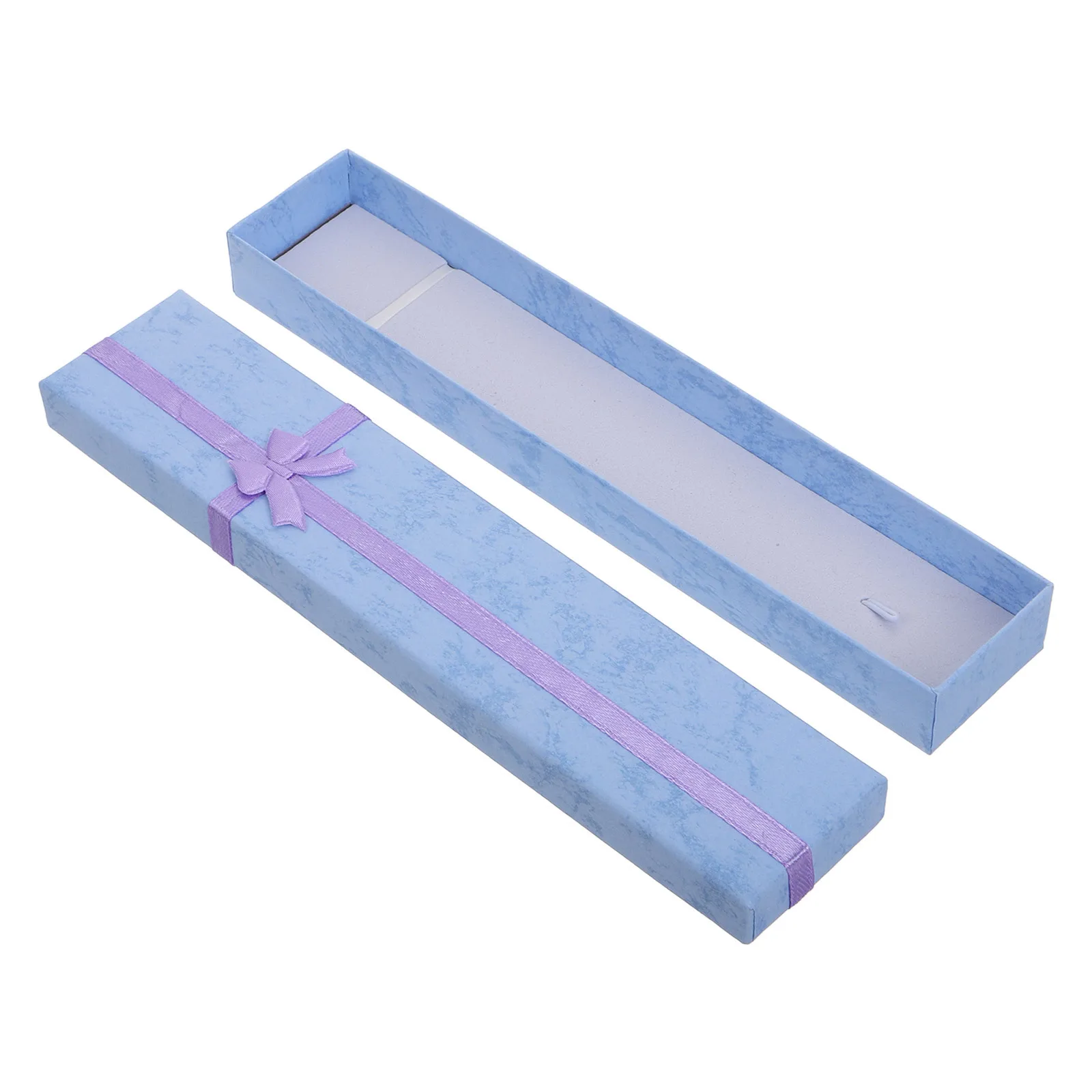 صناديق الأساور مستطيل تغليف المجوهرات صندوق تخزين الإسورة الورقية لسلسلة المعصم قلادة عرض حقيبة النقل