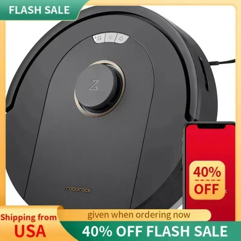 PMD4-roborock Q5 Pro Robot Vacuum dan Mop Combo, Daya Hisap 5500Pa, Sikat DuoRoller, Navigasi LiDAR, Robot Vacuum Cleaner dengan 770ml