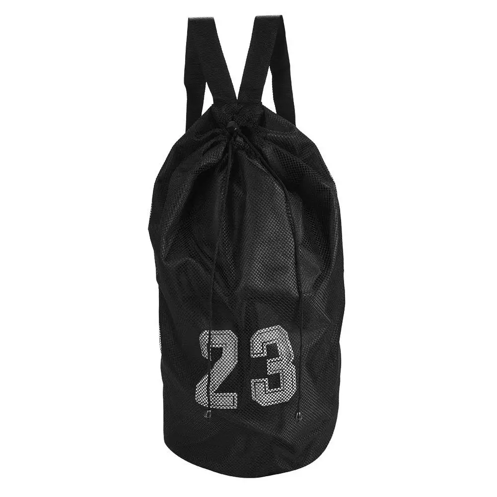 

Outdoor Sport Backpack Drawstring Mesh Bag Large Capacity Football Basketball Soccer Training Shoulder Bag Holder