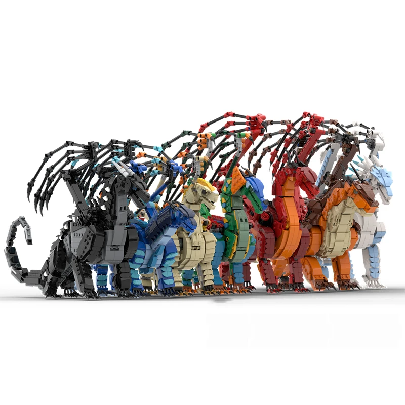 Tribal Spiele Tier Modell MOC Bausteine Dinosaurier Sammlung Modulare Technologie Geschenke Urlaub Montieren Kinder Spielzeug Anzug