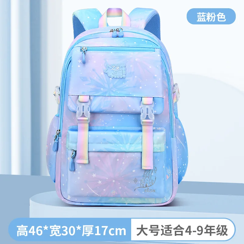 

Kawaii School Backpack For Girls Kids Cute Student School Bag With Pen Bag Starry Rainbow Bookbag Elementary School Travel Bag