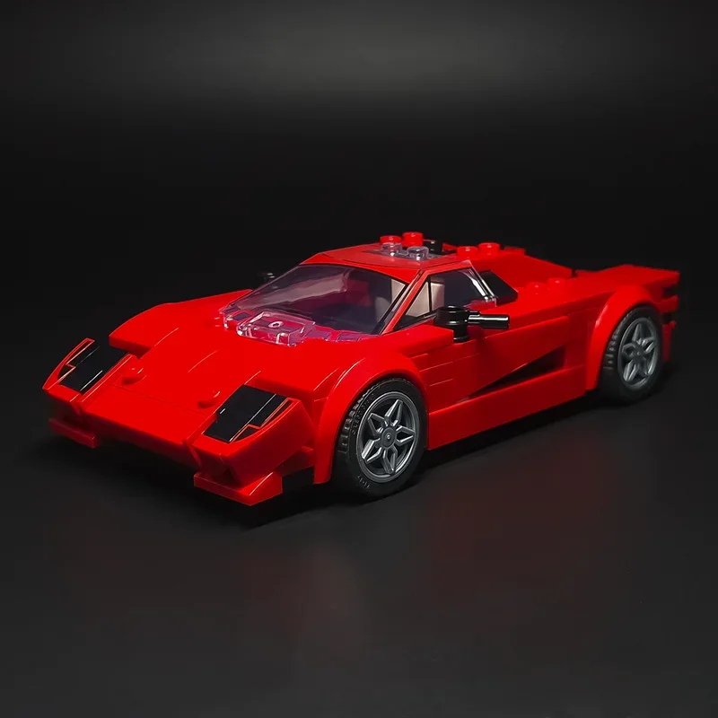Blocos de Montar Moc Speed Champion Coleção de Carros de Luxo, Modelos de Tijolos Técnicos para Montagem DIY, Brinquedo de Construção, Presente de Feriado