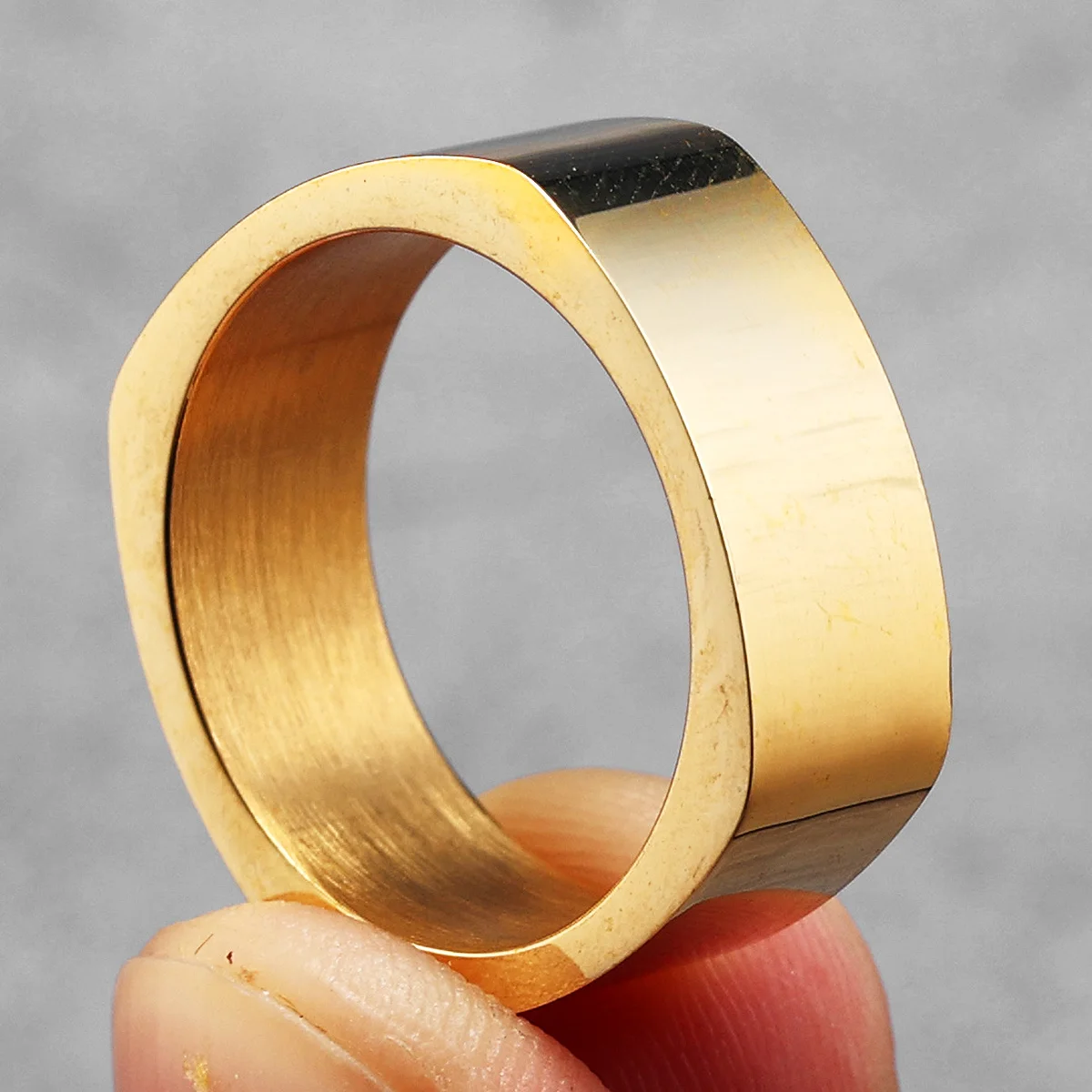 Minimalism Rhombus Stainless Steel Men Rings Punk New In For Male Women Fashion Jewelry Creativity Gift Wholesale Dropshiping view 4