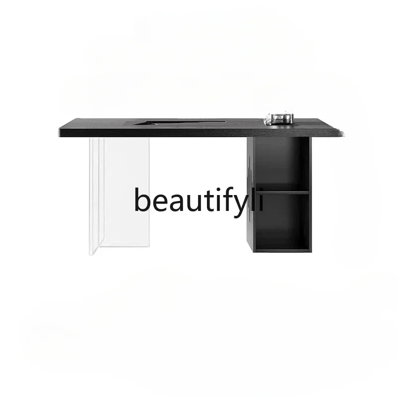 

ls 18Solid wood tea table balcony desk, tea table tea tray, modern simplicity