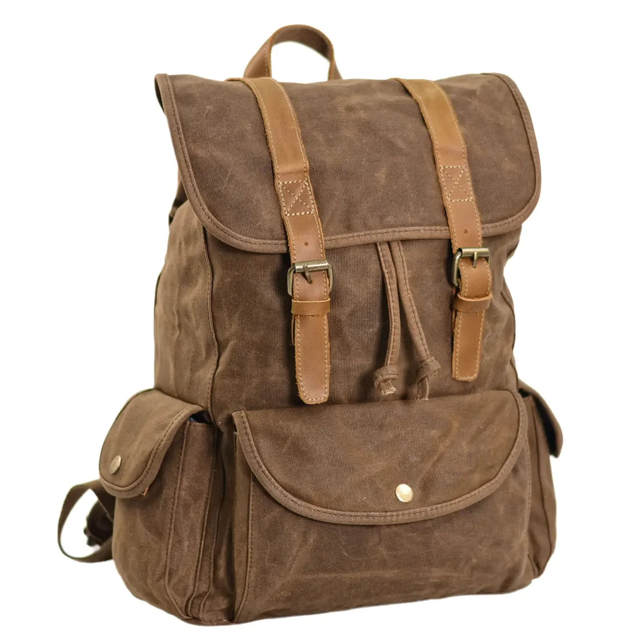 Retro Canvas Computer Backpack Men's Outdoor Travel Backpack Large Capacity rucksack