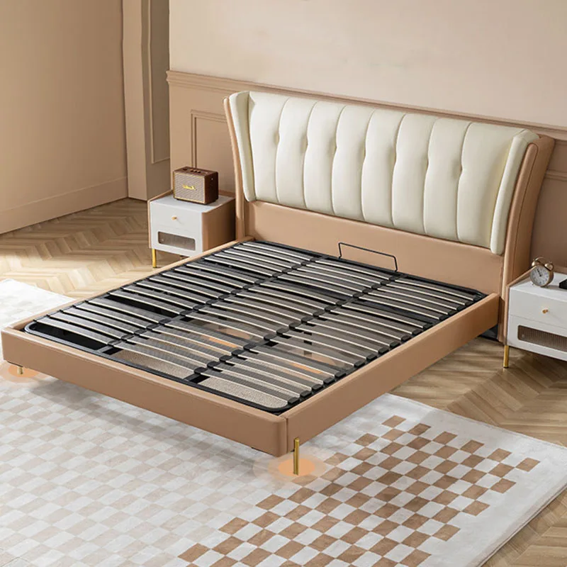 Sun Salon Bed Bedroom Simple European Postmodern Replica Sleeping Postmodern Bed Craft Service Creative Cama Trendy Furniture