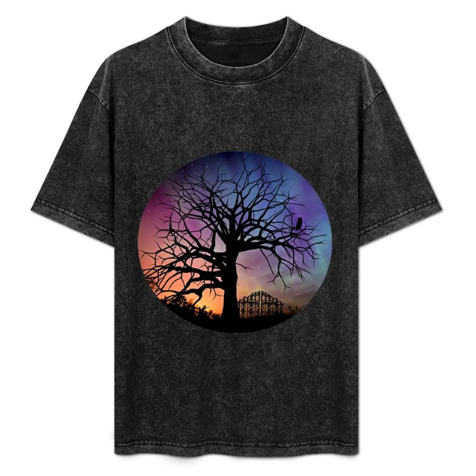 

Sunset and The Tree T-Shirt Street Style Casual Tee Shirt