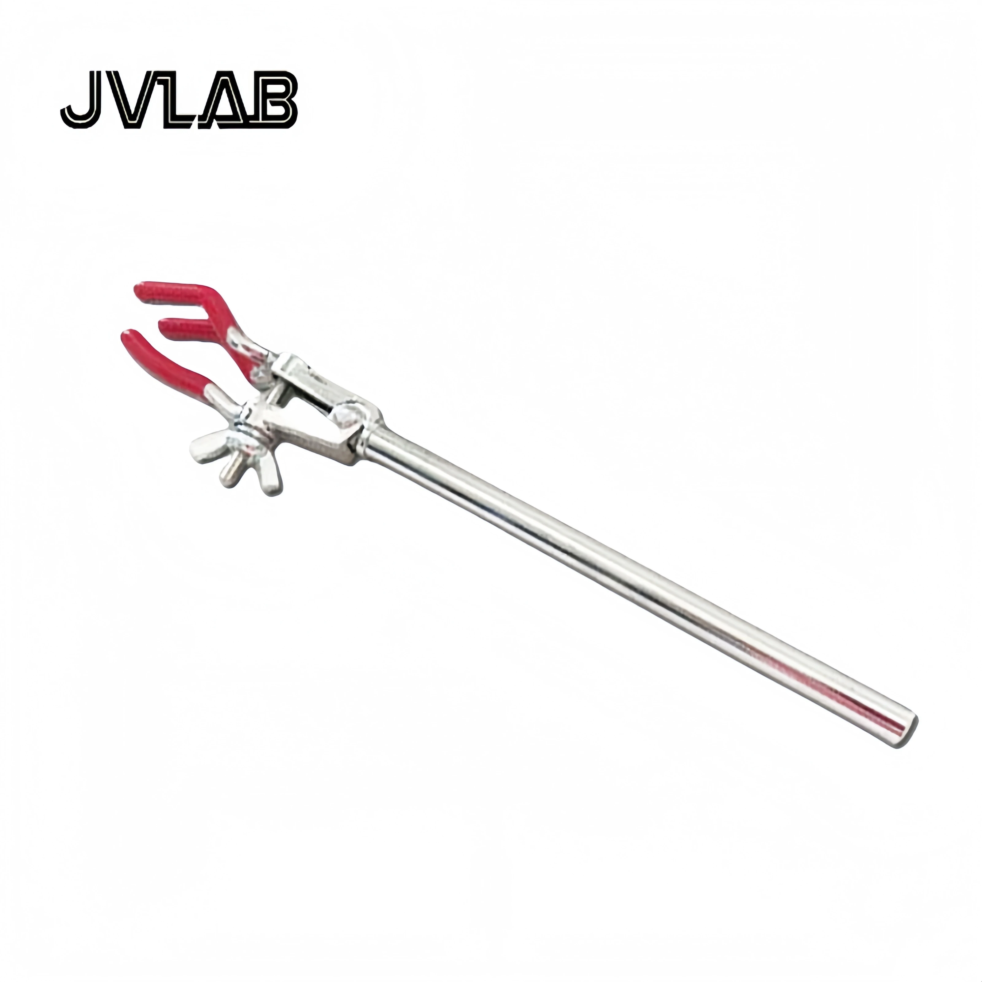 

Small 3-Prong Adjustable Clamp Lab Accessory Sturdy Finger-Style Multipurpose Swivel Clamp for Laboratory Extension JVLAB