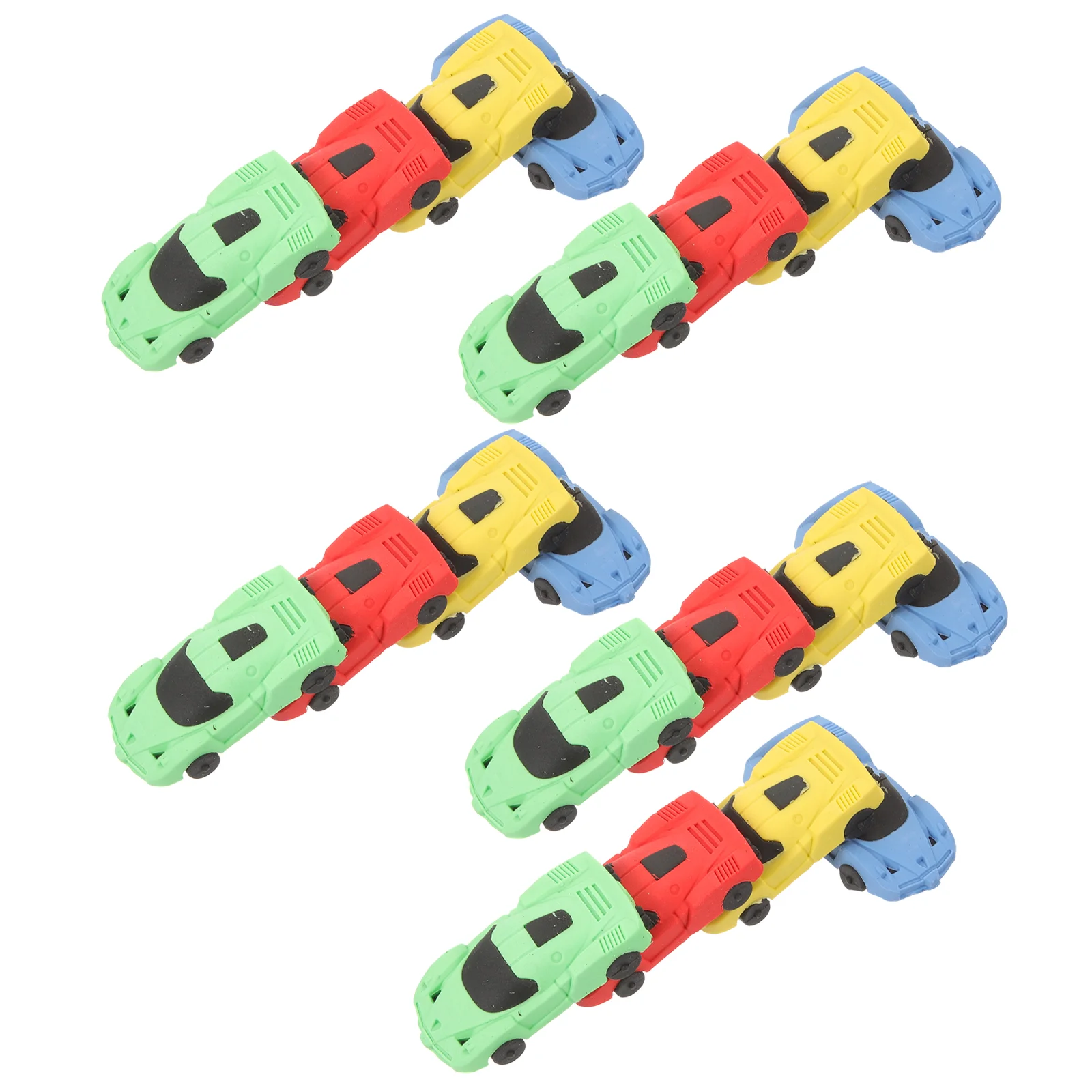 

20 Pcs Racing Eraser Stationery Adorable Erasers Car for Kids Essentials Rubber Eco- Students Shaped Golf Cart