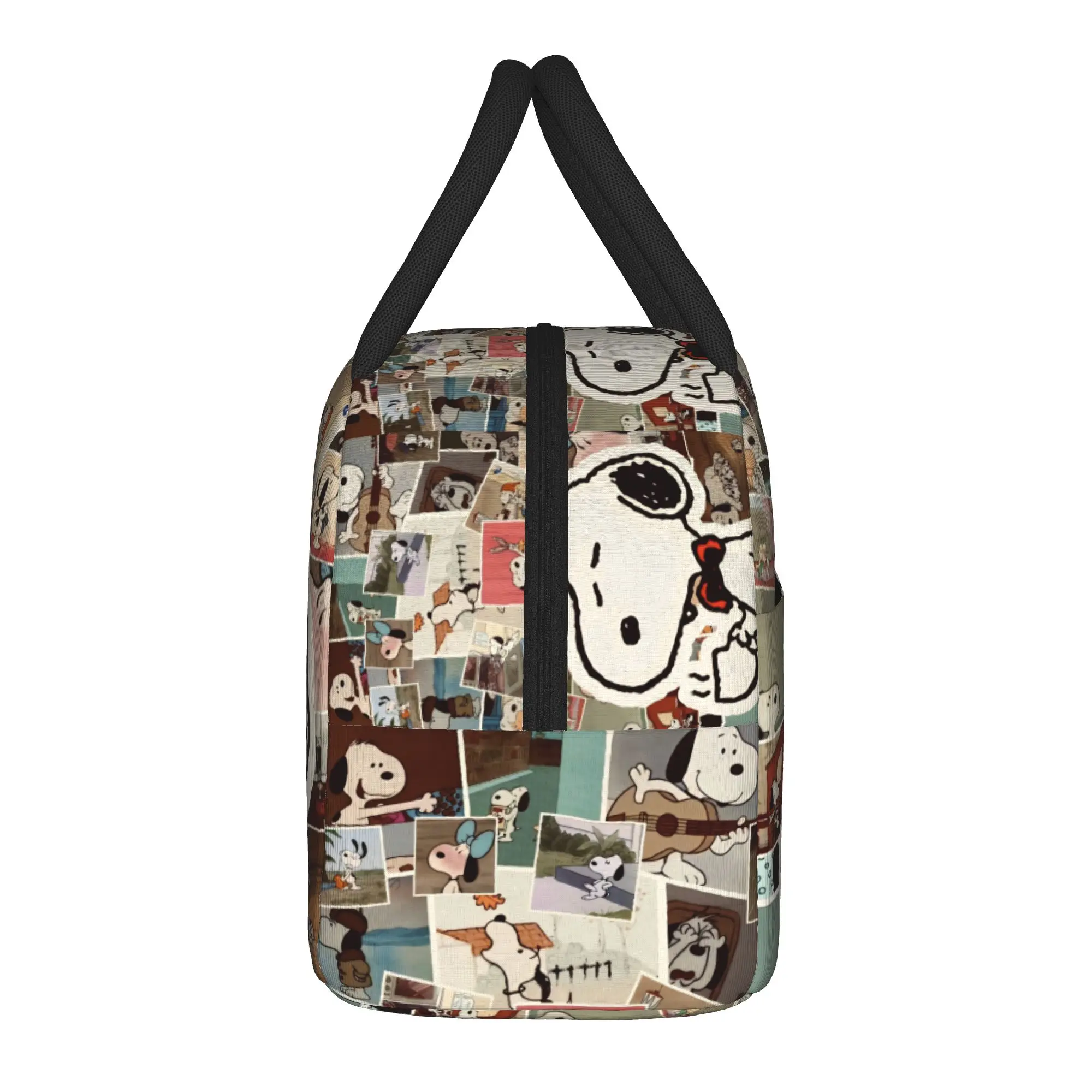 S-Snoopys Cute Dogs Insulated Lunch Bag Thermal Bag Reusable,Lunch Container  Large Lunch Box Tote for Men Women Work  Picnic