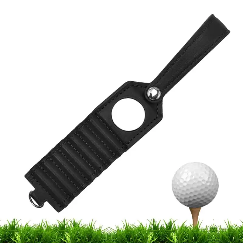 Tee Holder For Golf Bag Golf Tee PU Storage Belt Golf Tees Bag Tag Accessories For 7 Tees Convenient And Durable Storage Case