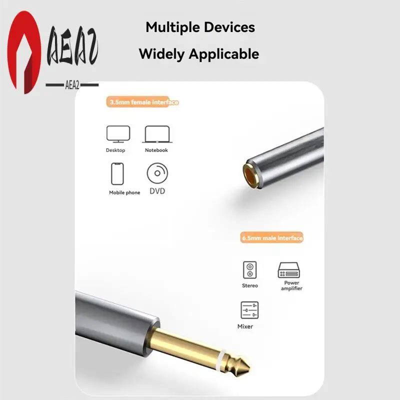 

AEA2-3.5Mm к двойному кабелю 6,5Mm, штекерный монобель с разъемом 6,5 к стерео 3,5 для микшера, усилителя, адаптер DVD 6,35Mm