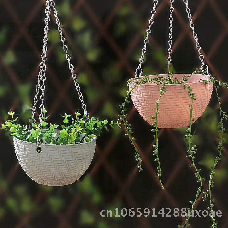 Hanging Basket for Fleshy Plants Chlorophyte Flower Pot Aerial Cultivation Resin Green Plant Holder Wall-Mounted Decorative