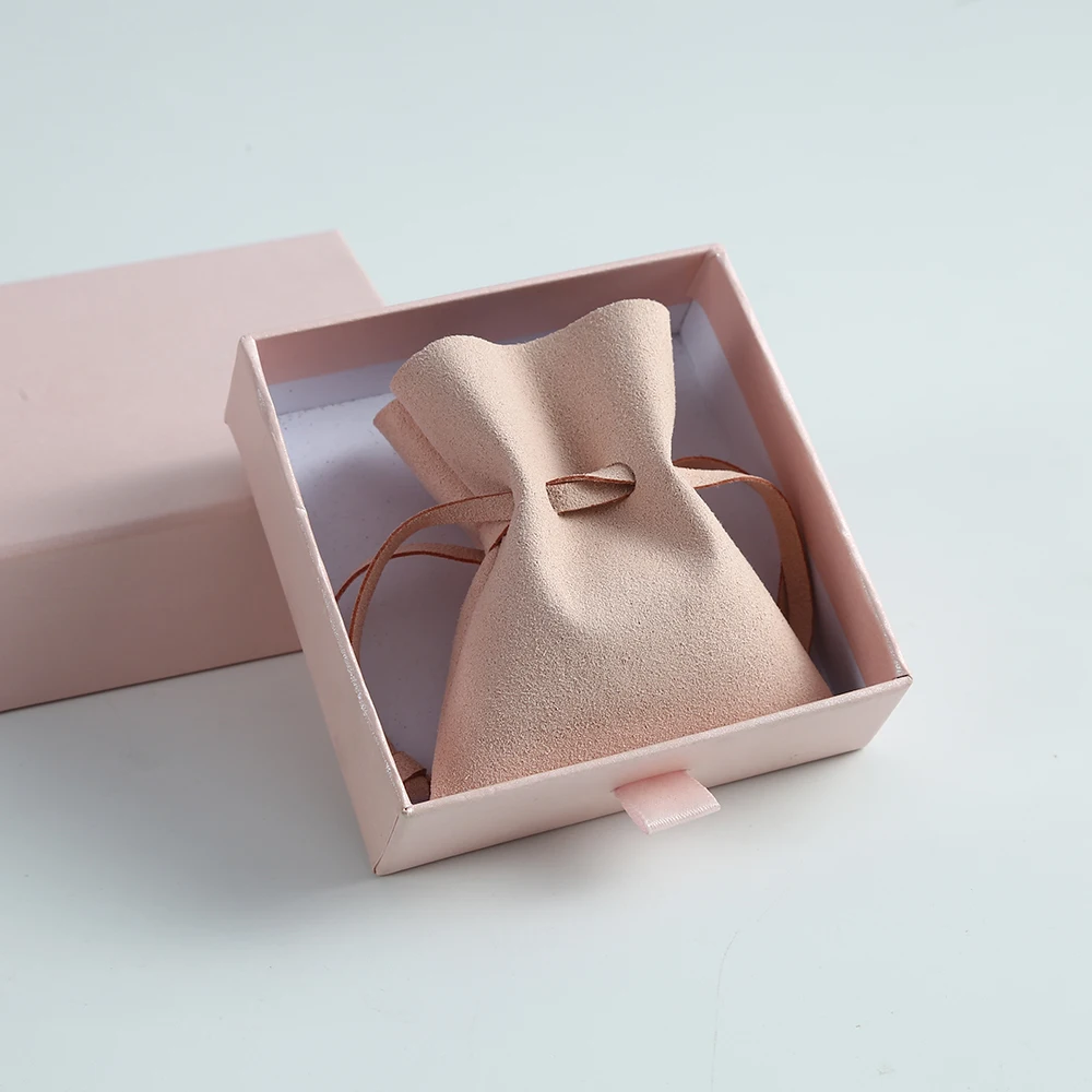 5 Stück rosa Schmuck-Verpackungsbeutel, Mikrofaser, Geschenk, Parfüm, Öl, Süßigkeiten, Seife, Schokolade, Taschentuch, Ringe, Ohrringe, Headset-Organizer – Detail 12