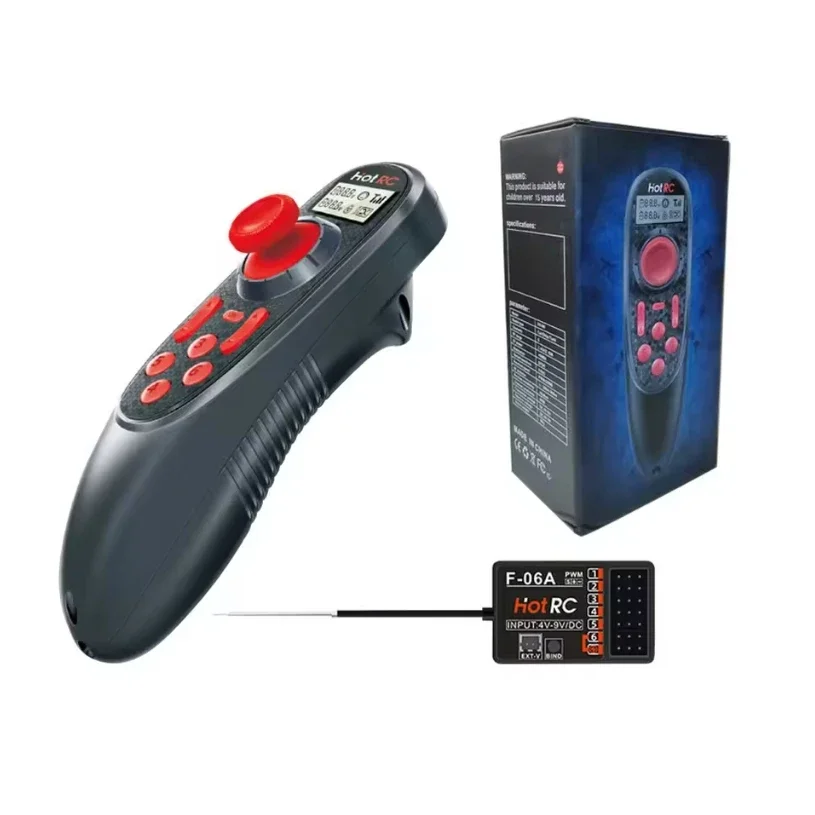 Hotrc DS-04A CT-06A DS-600 วิทยุระบบควบคุม rc เครื่องส่งสัญญาณและตัวรับสัญญาณสําหรับรถเรือหุ่นยนต์เครื่องบินของเล่นอุปกรณ์เสริม RC