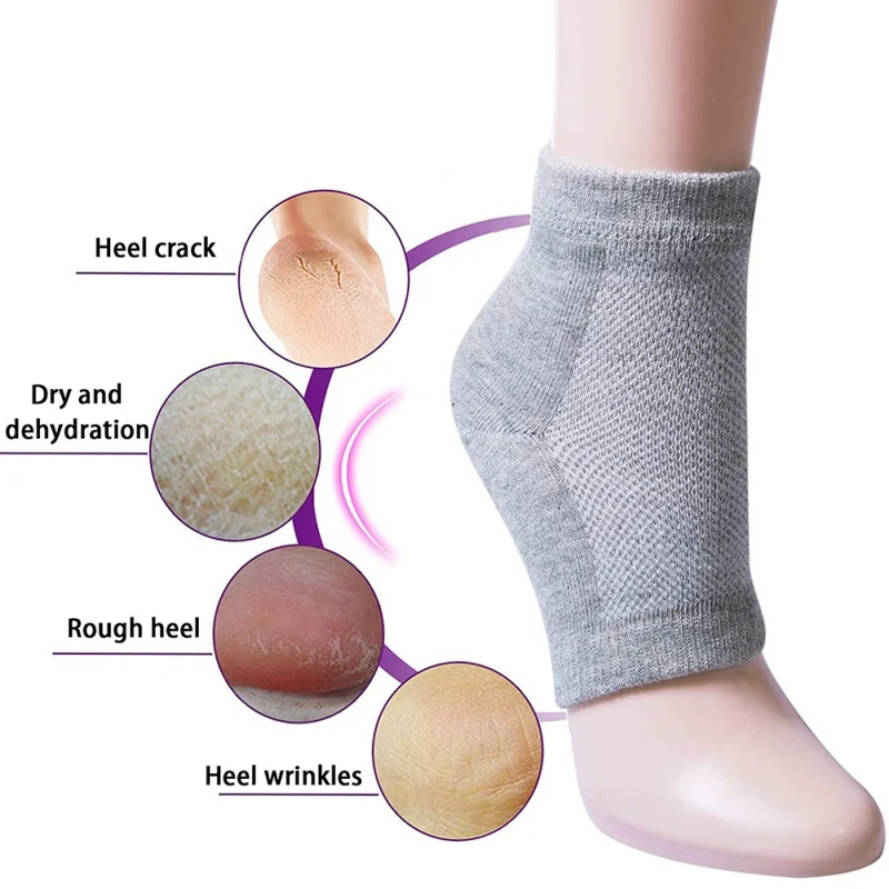 1 paar Voetsokken Hakken Zachte Voeten SPA Anti-Drogen Anti-Crack Hydraterende Gel Sok Voeden Huid Gereedschap