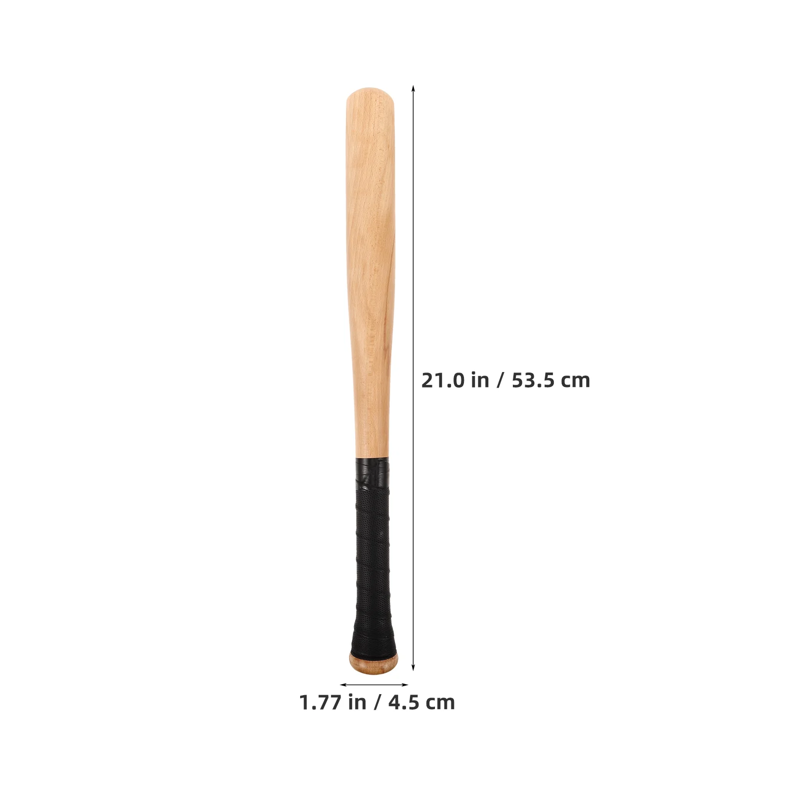 Baseball Bat Batting Practice Solid Wood Lightweight for Small Portable Training Stick