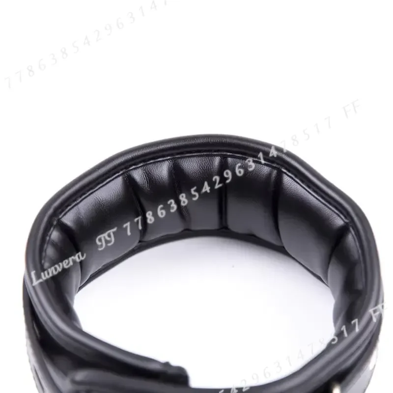 High Quality Soft Leather Sponge Metal Chain Handcuffs Ankle Cuffs BDSM Bondage Sex Toy Restraints for Women Exotic Lingerie view 6
