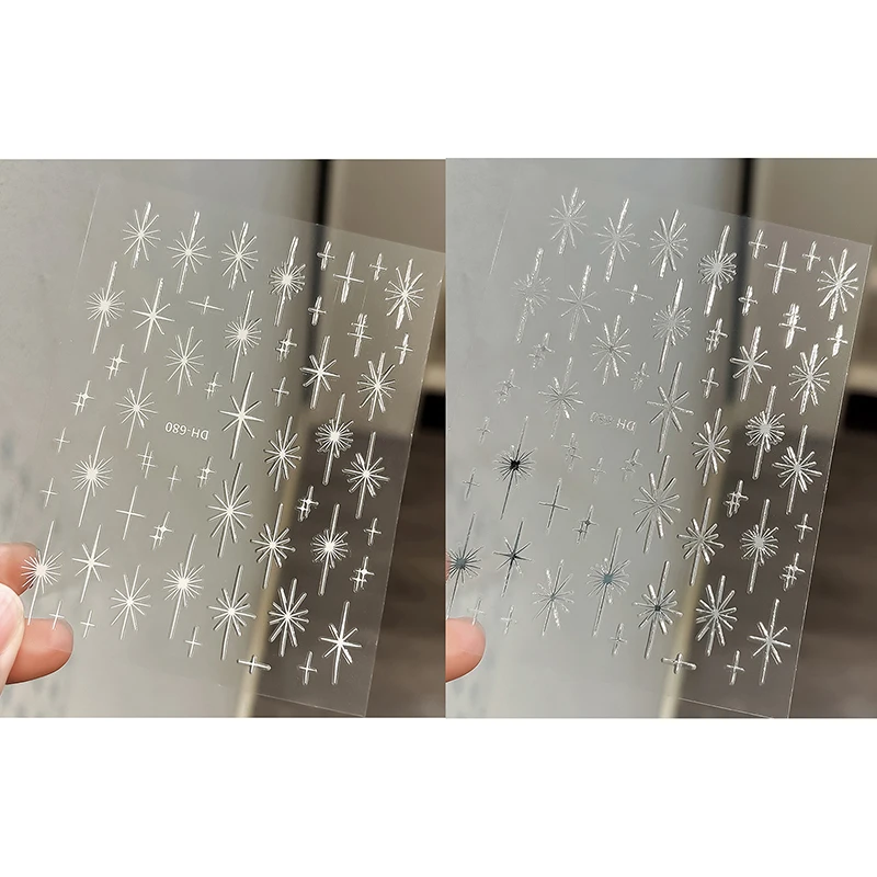 スターラディアントネイルアートステッカーデカール、3D自己粘着ネイルデカールラインデザインネイル用品DIYネイルマニキュア装飾用