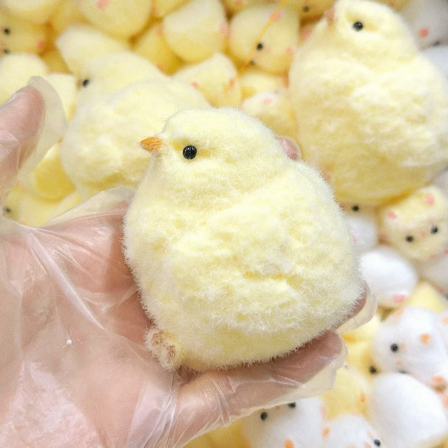 Squishy in Silicone fatto a mano Big Chicken Taba Toy Cute Yellow Hen Chicks spremere giocattoli pizzicanti giocattoli regalo di compleanno per bambini adulti