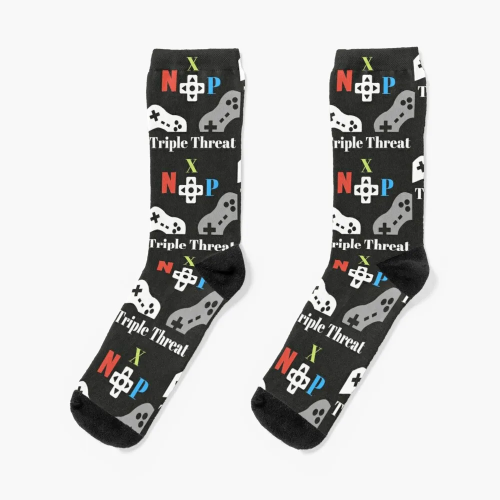 

triple gaming threat Socks Christmas Socks Men Custom Socks Sport Man Sock