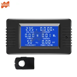 AC Digital Meter Intelligent Electric Parameter Measuring Instrument Power Meter AC 80-260V 100A Current Voltage Power Monitor