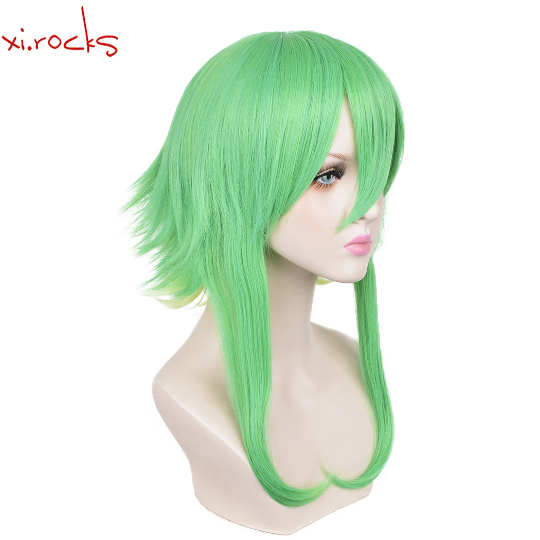 Xi.Rocks 3116 Vocaloid Megpoid Cosplay Wig Heat Resistant Synthetic Hair Carnival Halloween Party Props Role Play