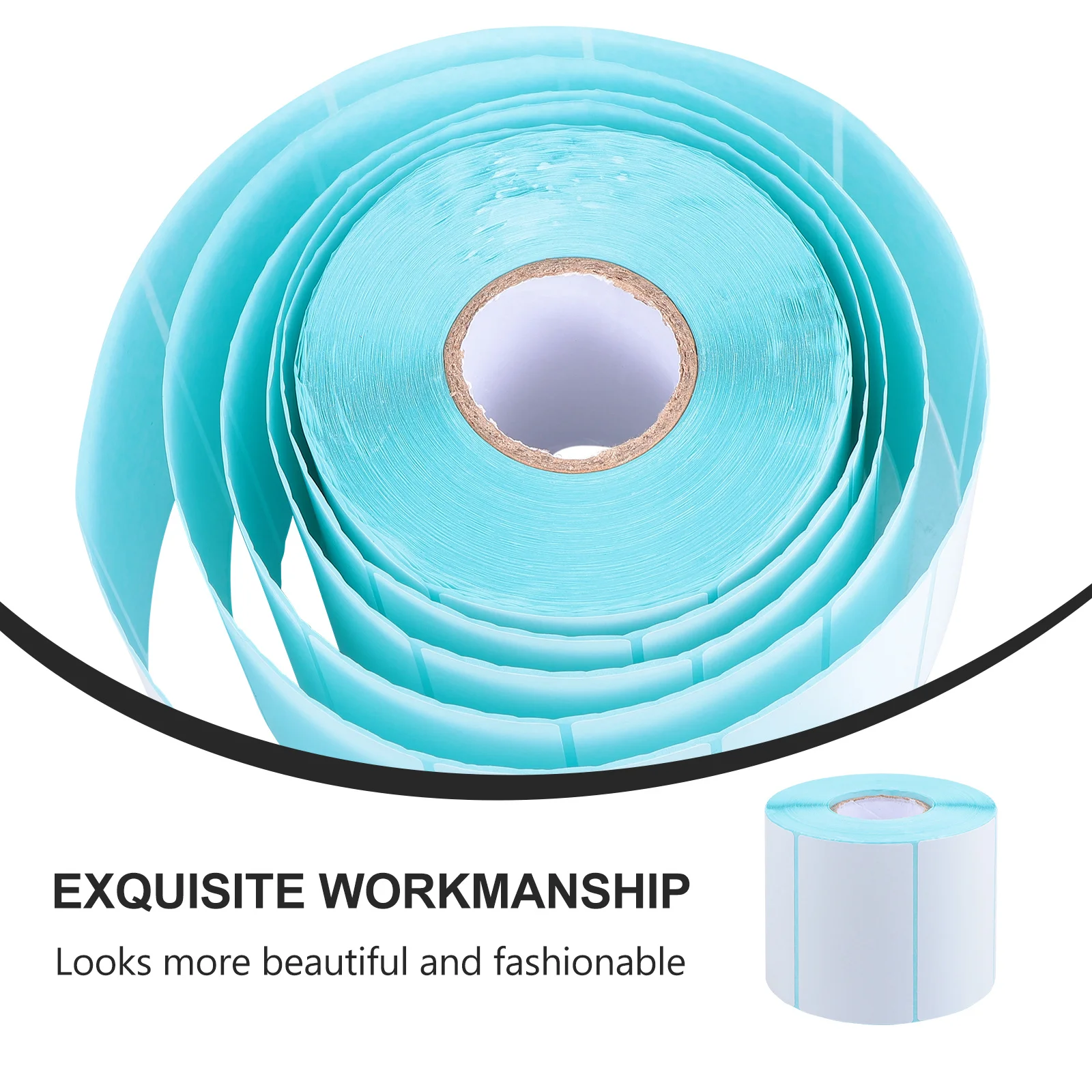 

Thermal Paper Labels Roll Self Adhesive Waterproof Name Price Sticker For Plant Bottle Metal Reusable Sticky Label White