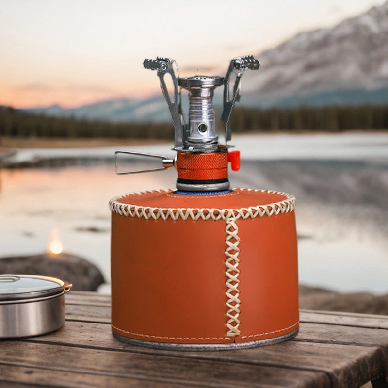 Ultralight Mini Camping Stove Heater All-in-one Gas Stove Foldable Outdoor Cookware Perfect for Picnics, Cooking, and Hiking