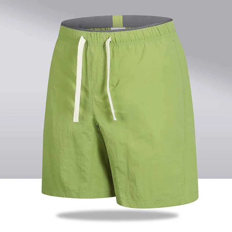 

Мужские шорты из ледяного шелка, быстросохнущие, дышащие, пляжные, для бега, плавания, фитнеса, спорта, повседневные, летние, для активного отдыха