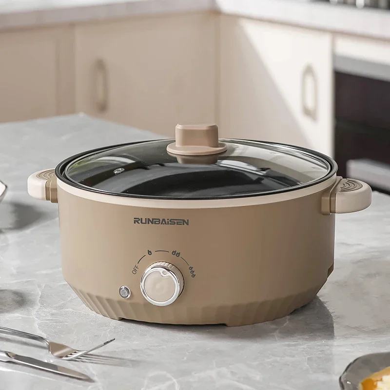 Big Capacity Electric Hot Pot And Multi-functional Electric Frying Pan Non Stick Inner Electric Multicooker