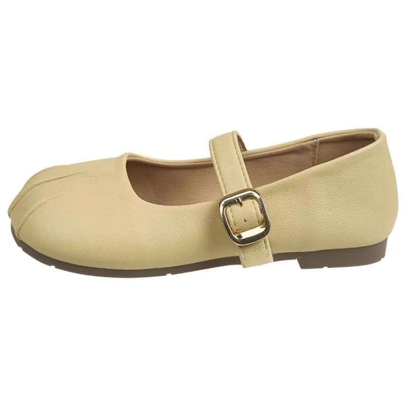 Mary Jane Shoes Women Cat Paw Toe Flats Retro Buckle Strap Ballet Flats Sweet Soft Shallow Mouth Ladies Daily Walking Shoes 2026 view 4