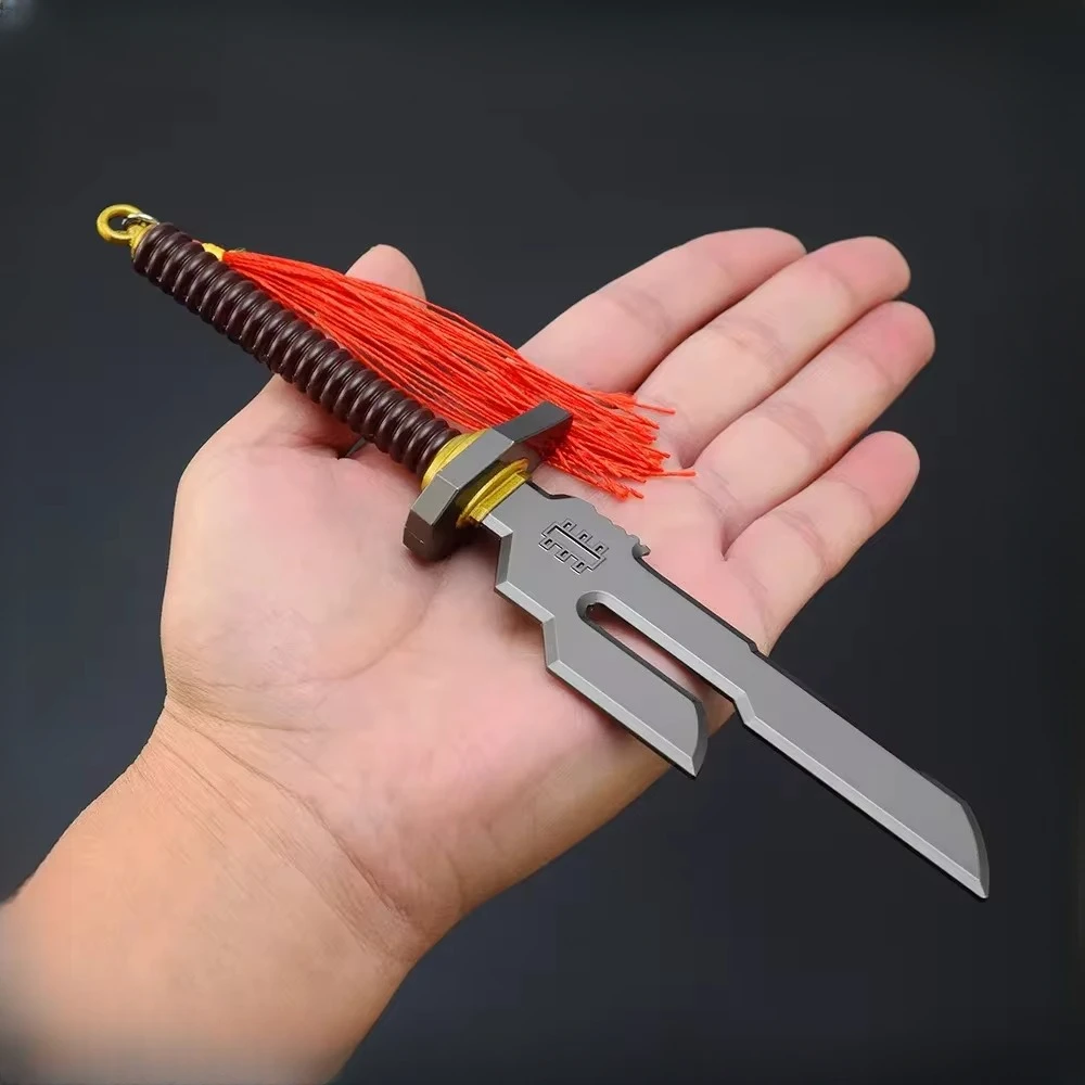 21cm Jujutsu Kaisen Weapon Fushiguro Toji Inverted Spear of Heaven Action Figures Metal Model Keychain Peripherals Doll Gift Toy