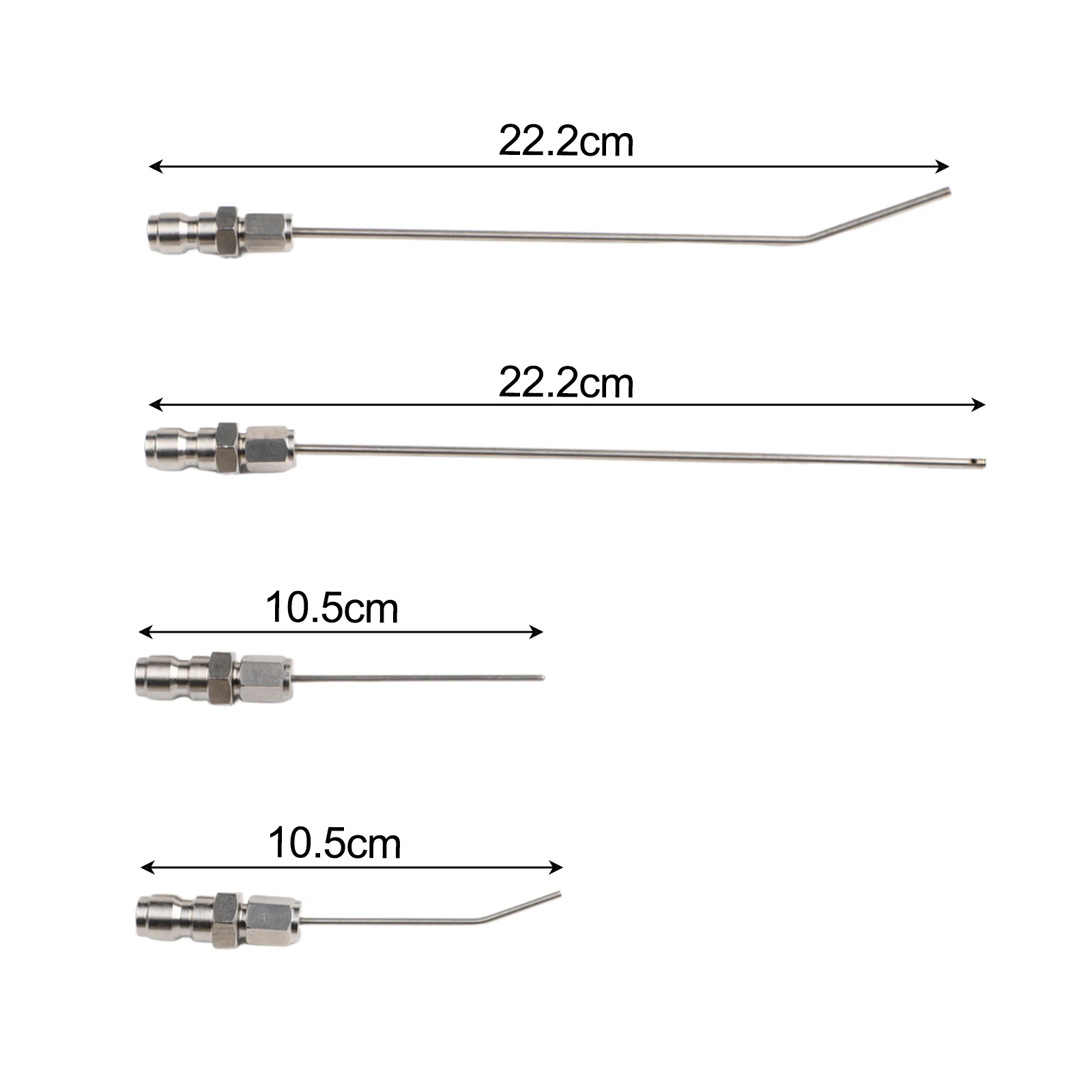 Stainless Steel High Pressure Needle Nozzle Set For Washing Machine And Water Heater Cleaning Garden Crevices Tool
