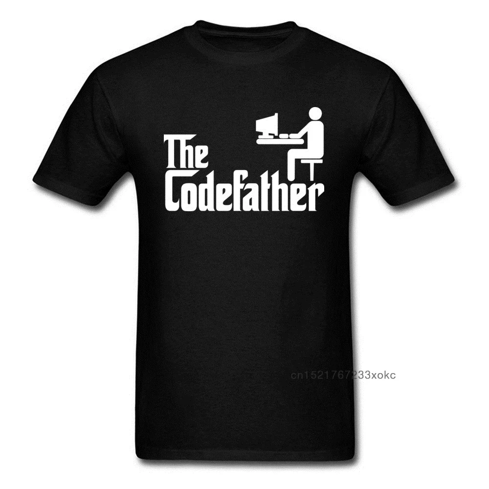 

Футболка Codefather с забавным программатором, Мужская футболка из 100% хлопка, футболка на День отца, забавная уличная одежда, топы Geek, футболки 3XL