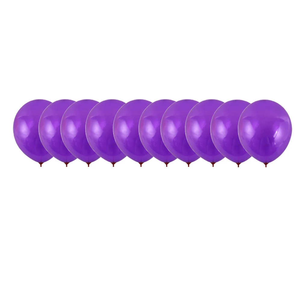 

40pcs Latex Balloons Sets Shining Decor Balloons Sets for Party Gathering Birthday (12inch, 20pcs Purple Latex Balloons, 20pcs S