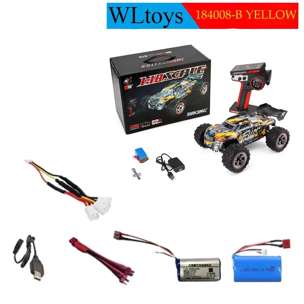7.4v 1500mAh 3000mAh Battery /3in1 Cable Suitable For: WLtoys 184008 RC Car Spare Battery 184008 Accessories