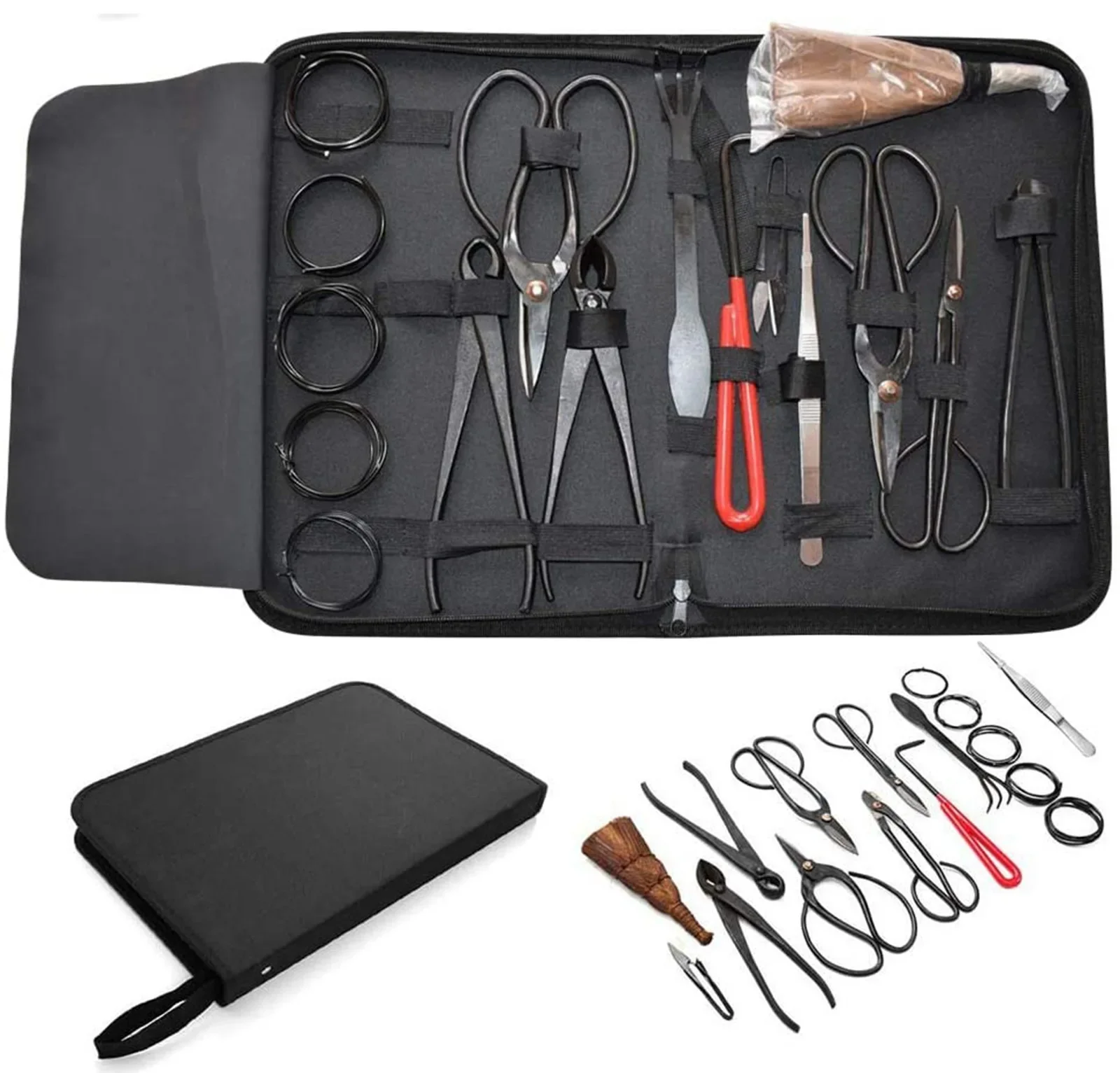 16pcs Bonsai Tools Cutter Scissors Pruning Shears For Garden Potted Branch Cutting Home Gardening Bonsai Styling Tools