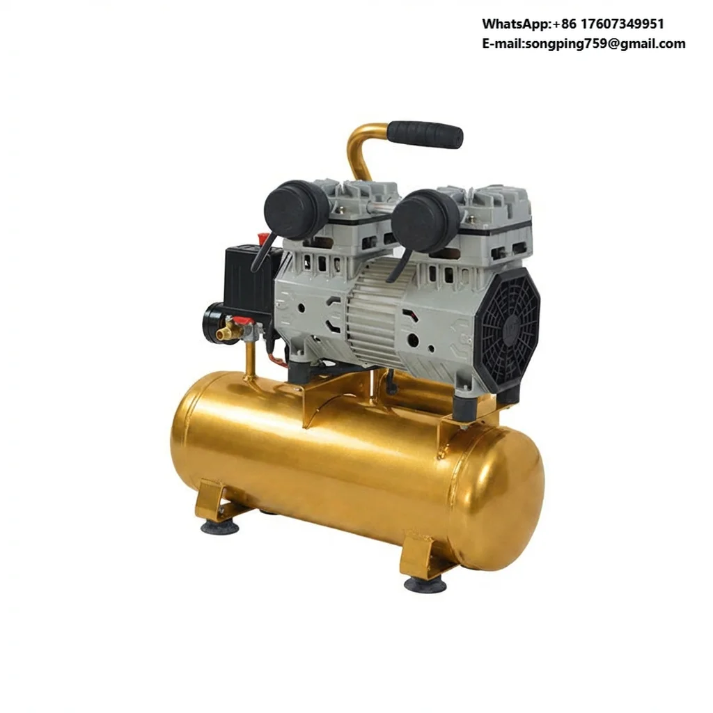 850W 220V Screw Type DC Powered Air Oil-Free 55L/Min 1 Year Warranty Portable Core Motor Air Compressor for Pneumatic Tools