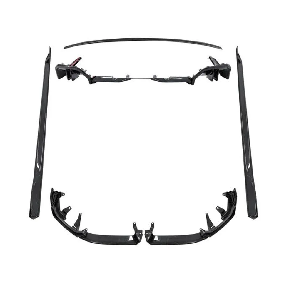 

Suitable for The front and rear lips and side skirts of the BMW 5 Series G60/G68 are carbon fiber in appearance MP AEROKIT