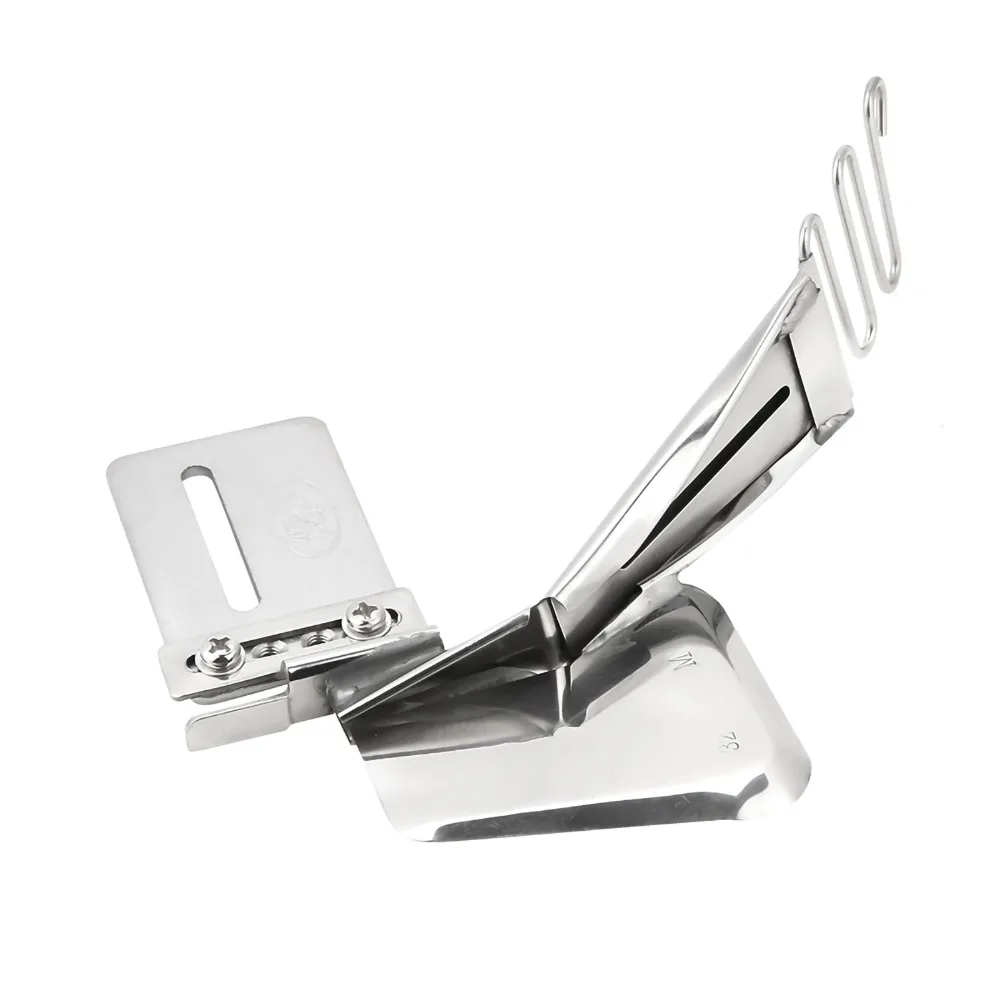 Adjustable Double Fold Overlock Binder Guide Clean Finish Binding Attachment Right Angle Bias Set Flat Seam Folder
