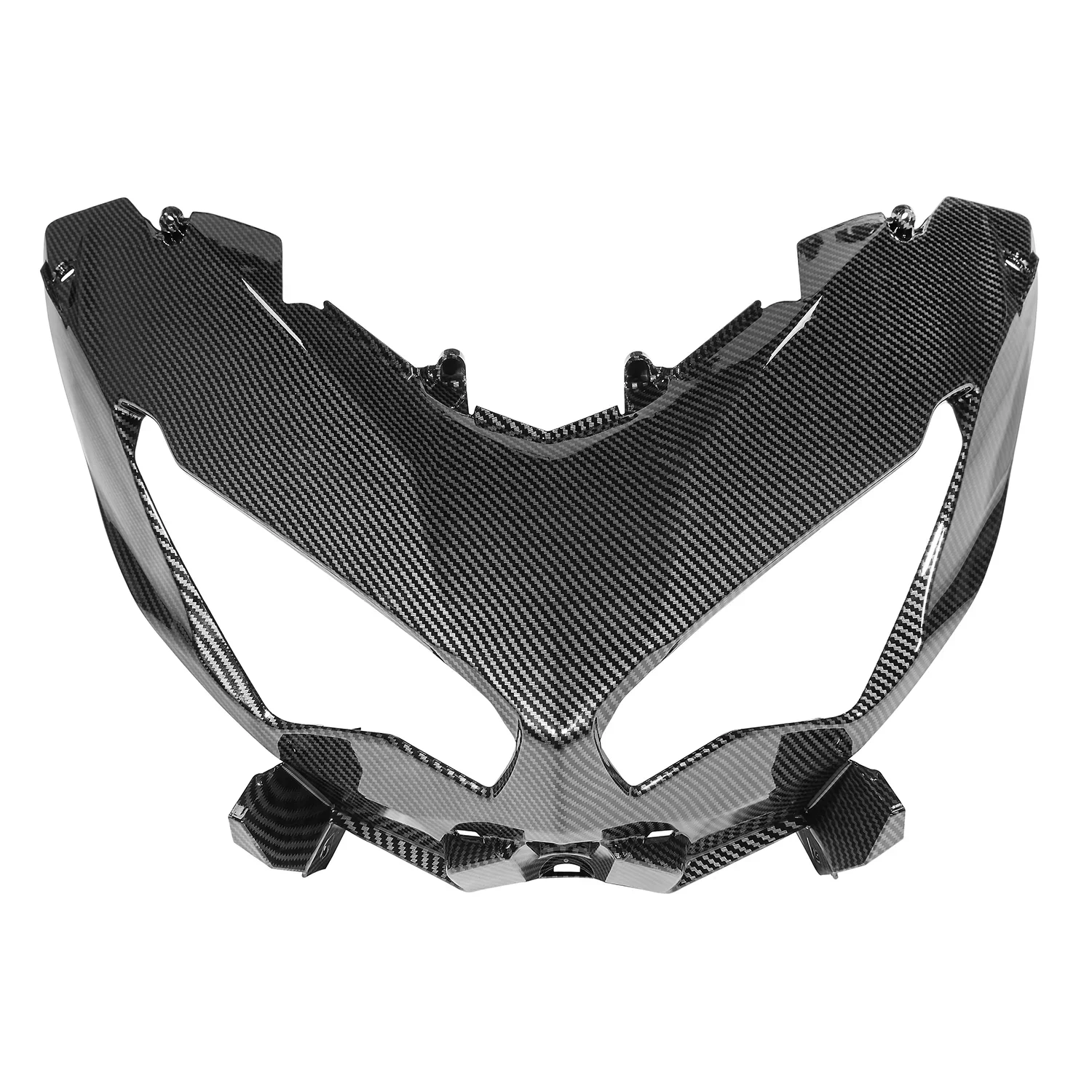 Motorcycle Part Upper Front Nose Fairing Cover Cowl For Kawasaki VERSYS650 2022 23 2024 Versys 650 Headlight Stay Bracket Carbon