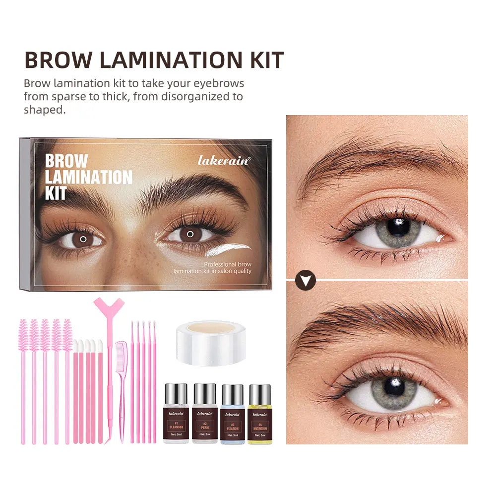 Semi-permanent Machine Laminated Eyebrow Kit Lamination Eyelashes Brow Lift Eyebrow Lifting Make-up for Women Makeup Korean Eyes