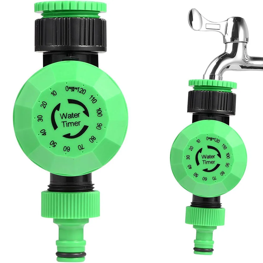 

Таймер садового шланга, автоматический контроллер системы орошения, батарейки не требуется, 120 минут, контроллер полива сада на открытом воздухе